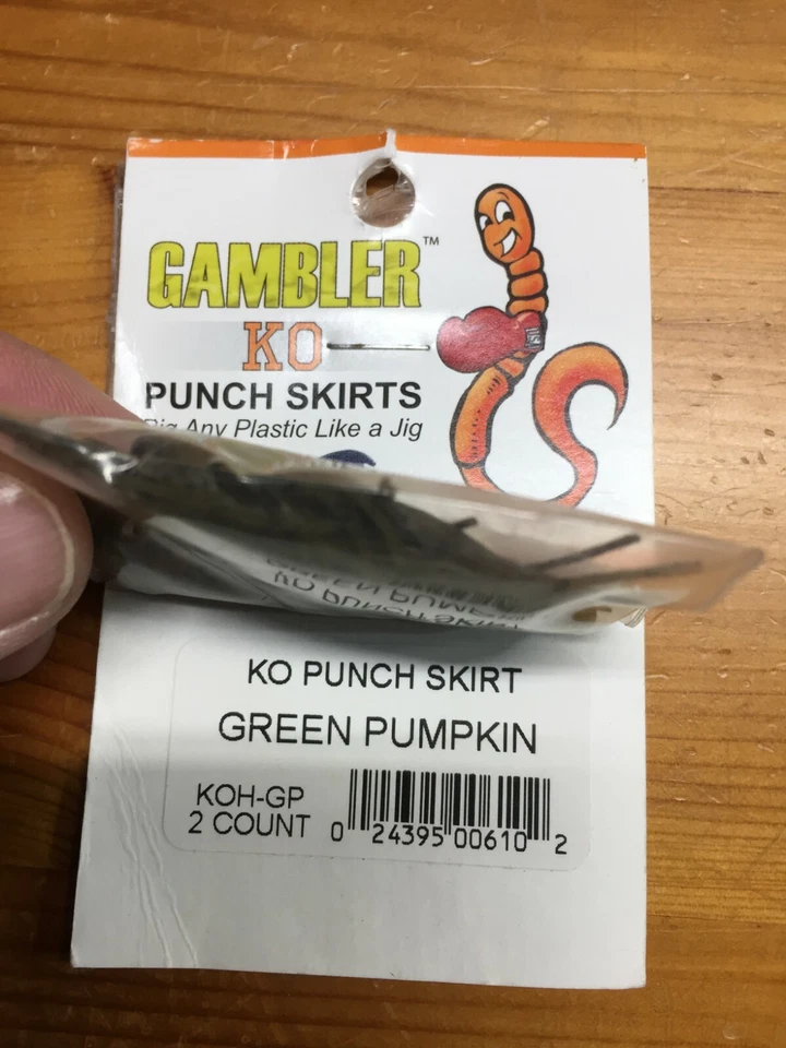 3 - Packs Gambler KO Punch Skirt (2 per Pack) Bass Fishing Punching Rig Skirt  - Image 3 of 4