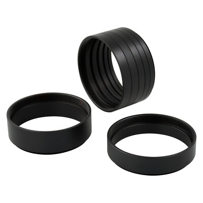 Aluminium M68-M68 68mm x 1mm Schraubbefestigung Verlängerung Rohr Ring Adapter Gegenlichtblende