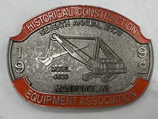 Historical Construction Equipment Association 7th Annual Show 1992 Brass Buckle