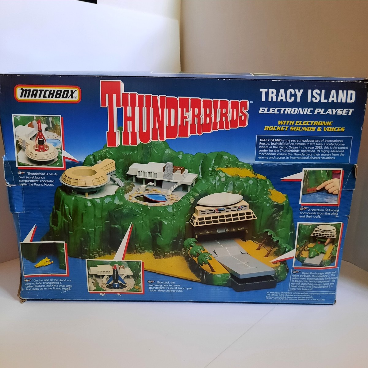 THUNDERBIRDS Tracy Island Matchbox PLUS Rockets TB1 TB2 TB3 TB4
