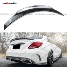 PSM REAR TRUNK SPOILER WING CARBON LOOK FOR MERCEDES BENZ W205 C200 C300 C43 AMG