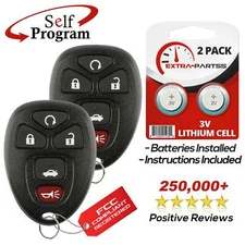 2 For 15912860 Ouc60270 Chevrolet Impala Keyless Entry Remote Car Key Fob