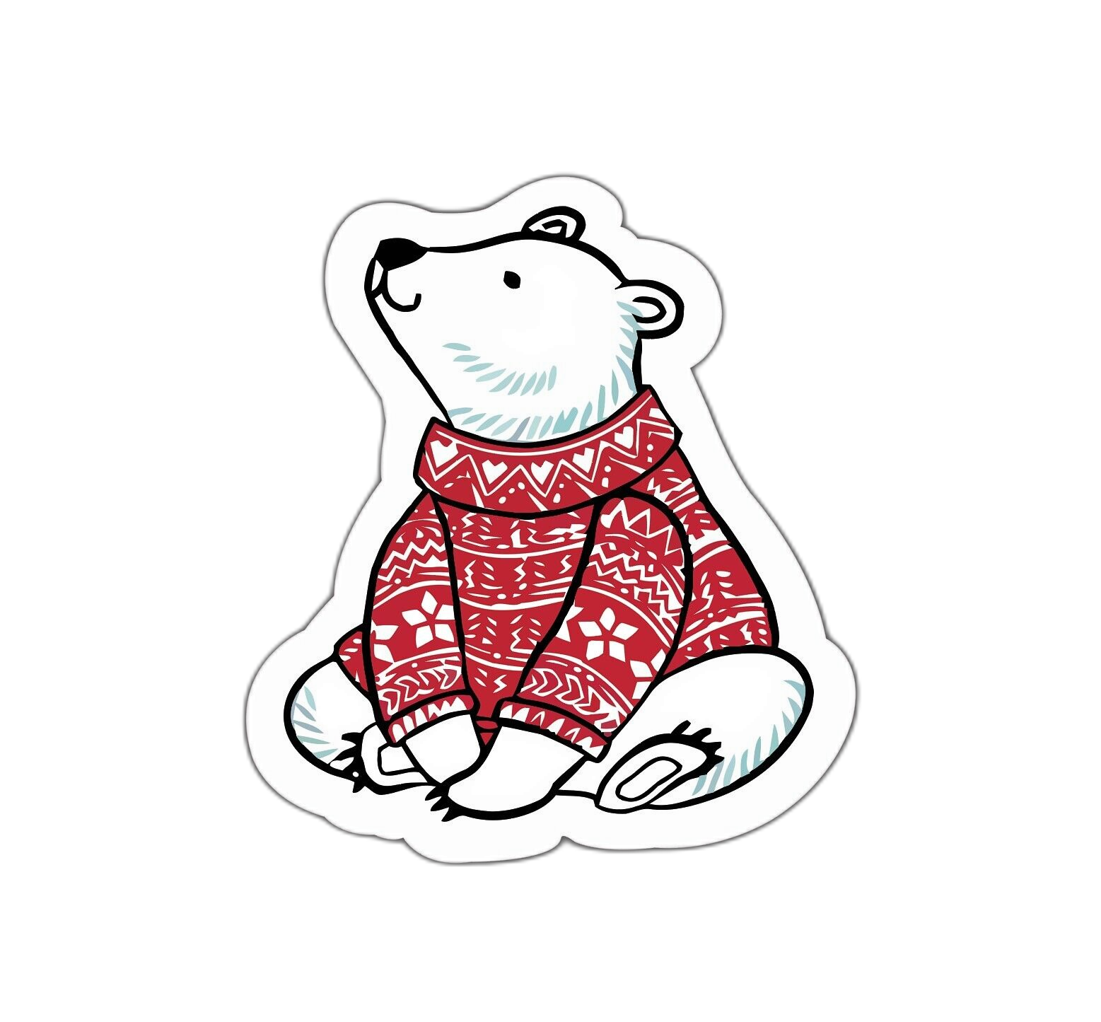 Polar Bear Sticker Decal Sweater