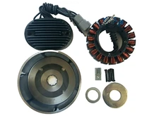 38amp 3 phase Charging system fits Harley Davidson 2001-06 Softail black reg