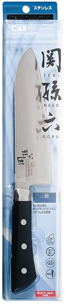 Japanese KAI Seki Magoroku Santoku Kitchen Knife HONOKA 165mm