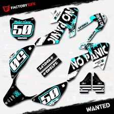 Cyan Wanted Racing Graphics Kit fits 13-25 Honda Crf50 CRF 50 Decals