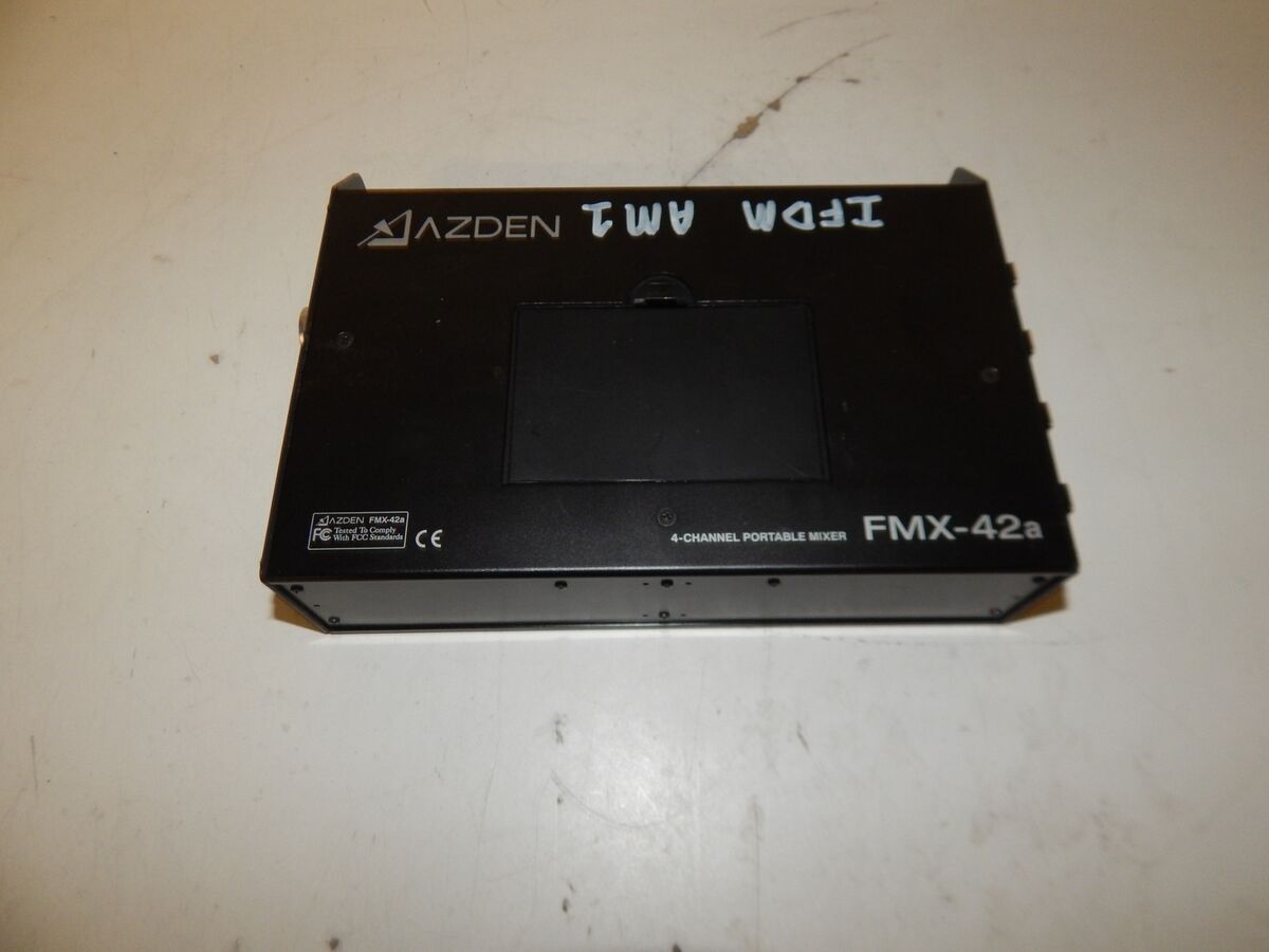 AZDEN FMX-42A 4-CHANNEL PORTABLE MIXER (SLS11) | eBay AZDEN FMX-42A 4-CHANNEL PORTABLE MIXER (SLS11) | eBay