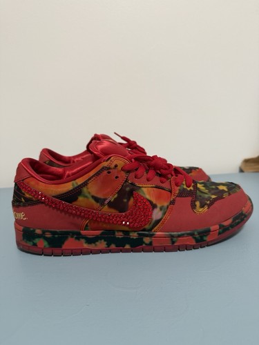 Nike SB Dunk Low Wizard of oz Poppy Size 14 CUSTOM