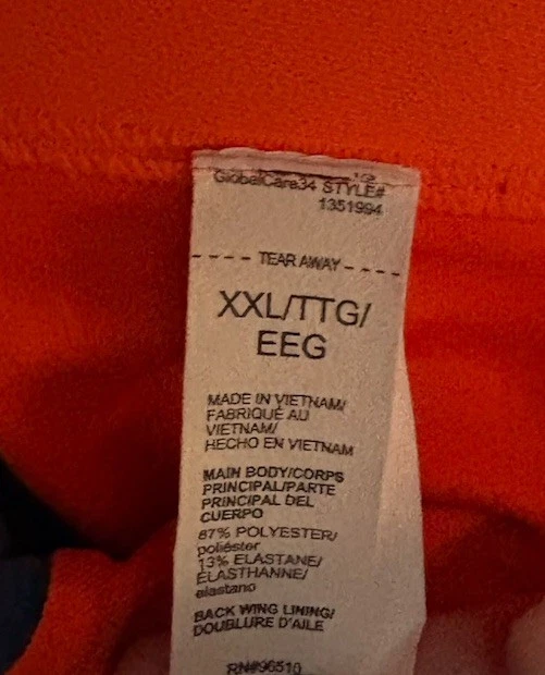 Sutiã Under Armour Feminino Infinity Estilo Alto # 1351994 Laranja e Azul XXL - Imagem 3 de 4