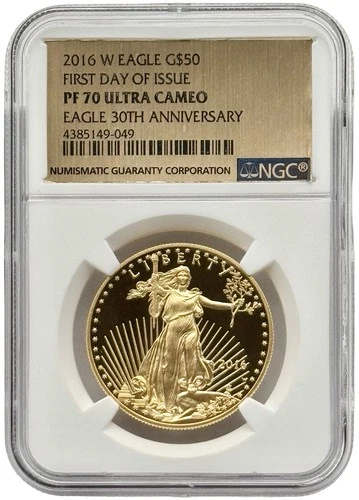 2016-W American Gold Eagle 1 oz Proof — photo from the most recent tracked eBay sale