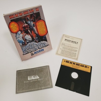 VTG Beach Head II Apple II 5.25 Floppy Game CIB Access Software 1985