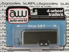 2026 Auto World 1:64 SURPLUSgoodies Exclusive: BLACK Car/Truck ENCLOSED TRAILER