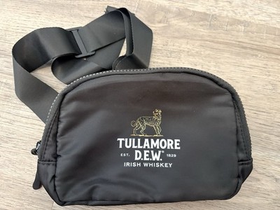 Tullamore D.E.W. Irish Whiskey Black Fanny Pack Waist Belt Bag Travel Pouch