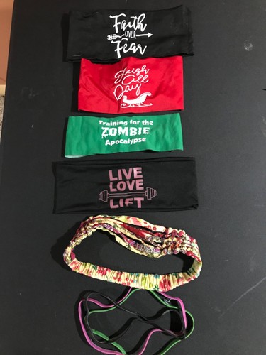 workout headband sweatband hair accessories bundle