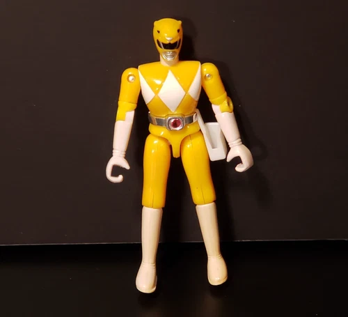 1993 Bandai Yellow Ranger Vintage Power Rangers 4.5" Inch Action Figure
