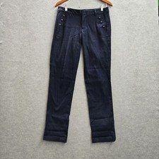 Tommy Hilfiger Women Pants 2 Navy ChinoTwill Straight Leg NWT