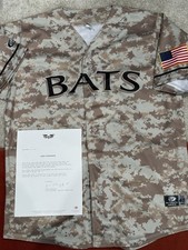 MiLB Louisville Bats Game Used/worn Military Appreciation Jersey  John Lamb