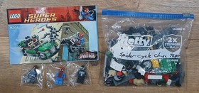 LEGO Marvel Super Heroes Set 76004 Spider-Man Spider-Cycle Chase W/Manuel No Box