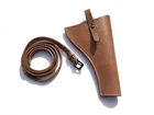 WW2 CORPS OF MILITARY POLICE LEATHER HOLSTER DATED 1943 BY BARROW HEPBURN & GALE