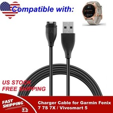 Charger Cable for Garmin Fenix 7 7S 7X / Vivosmart 5