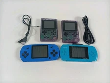 Built-in Games Gift Handheld Game Console Retro Video Game System Lot Of 4