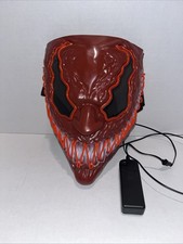 LED Light Up Horror Mask Purge Style Scary Halloween EL Wire Cosplay Works