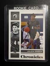 2021-22 Panini Chronicles Draft Picks Jalen Green RC #4 Rockets Rookie