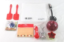 Kitchen Gadgets Lot: Spatulas, Measuring Spoons, Recipe Cards & More!