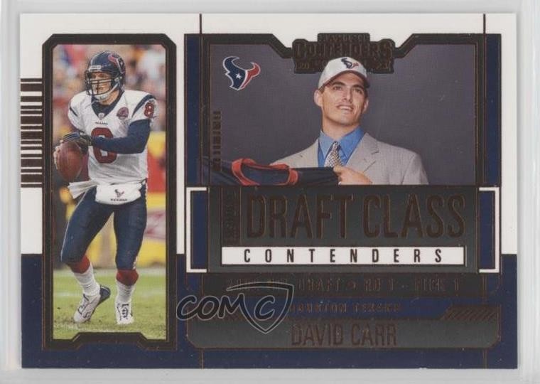2023 Panini Contenders Historic Draft Class Bronze David Carr #HDC-DC 1g9p