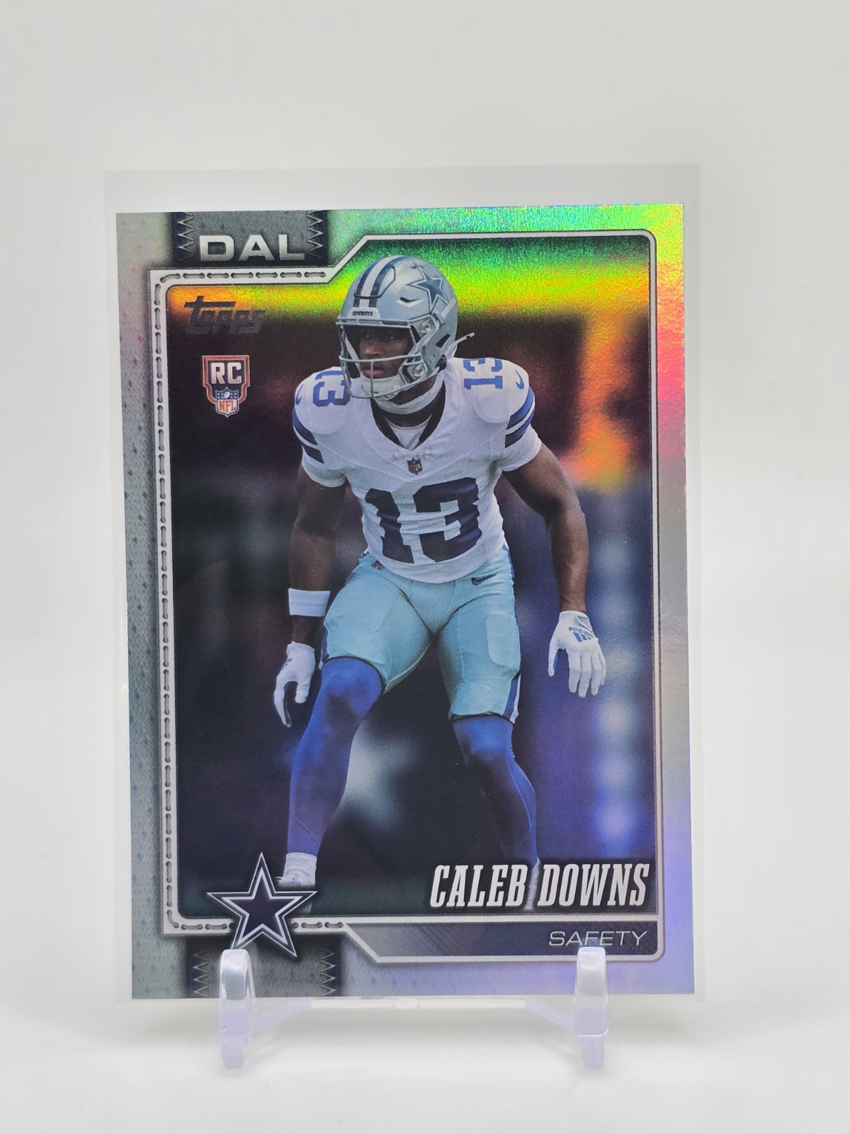2026 Topps Flagship Football Caleb Downs RC #363 Rainbow Foil Cowboys Rookie