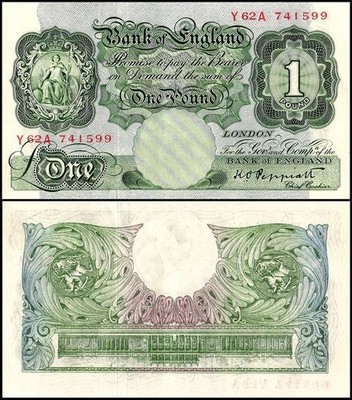 Great Britain 1 Pound, 1948-1960 ND, P-369a, UNC | eBay
