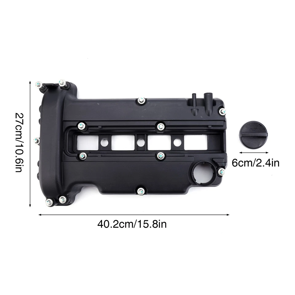 Rocker Valve Cover For Vauxhall Astra Corsa Meriva Tigra 1.2 1.4 Petrol 55351461 - Image 2 of 4