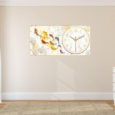 Image of Wall Clock Painting Decoration Home Ornament Canvas Painting Stylish Easy to