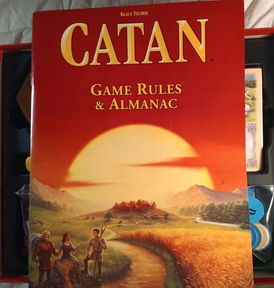 CATAN Board Game Classic Red Box Trade Build Settle Strategy Game - Image 3 of 4