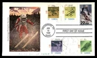 Mayfairstamps US FDC 1988 Alaska Calgary winter Olympics mixed Canadian franking