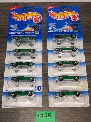 Lot of 10 Hot Wheels 1996 Corvette Split-Window Green 3SP #447 1:64 Diecast