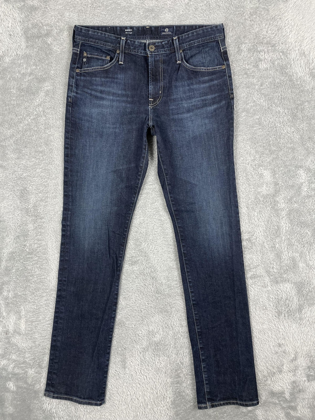 AG Adriano Goldschmied Everett Jeans Mens 32x34* Blue Slim Straight Dark Wash