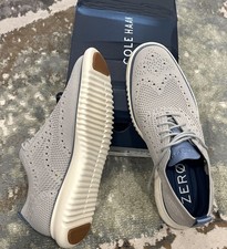 New Cole Haan 2 Zerogrand Shoes Stitchlite Oxford Harbor Mist C39865 Men  s 8.5