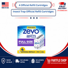 Zevo Flying Insect Trap Official Refill Cartridges - Fits Both Zevo