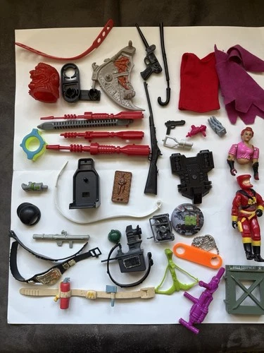 VTG Action Figure Accessory Lot Gi Joe Star Wars TMNT Transformers Wwf 80’s Part