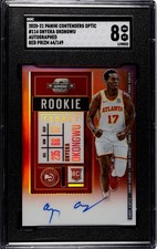 2020 Panini Contenders Optic Red Prizm /149 Onyeka Okongwu RC Auto SGC 8