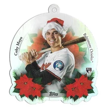 Coby Mayo 2025 Topps Holiday #OO-6 Oversized Die-Cut Ornament Baltimore Orioles