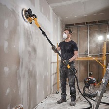 810W Drywall Sander Electric Wall Sander 6 Speeds & LED Light Vacuum Attachment