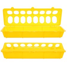  2 Pcs Pigeon Feeder Container Bird Feeding Holder Chicken Trough