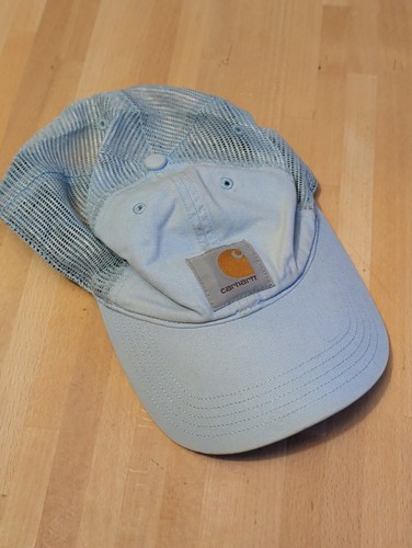 Carhartt Hat Men's Light Blue Adjustable Truckers Cap