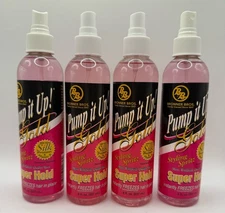 Bronner Bros Pump It Up Gold Styling Spritz Super Hold 8 Oz- 4 PK