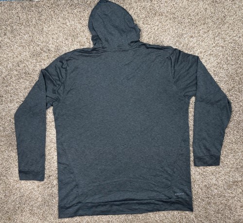 Nike Dri Fit Hoodie Mens XL Black/Gray Long Sleeve Lightweight Shirt Run/Gym - Bild 13 von 17