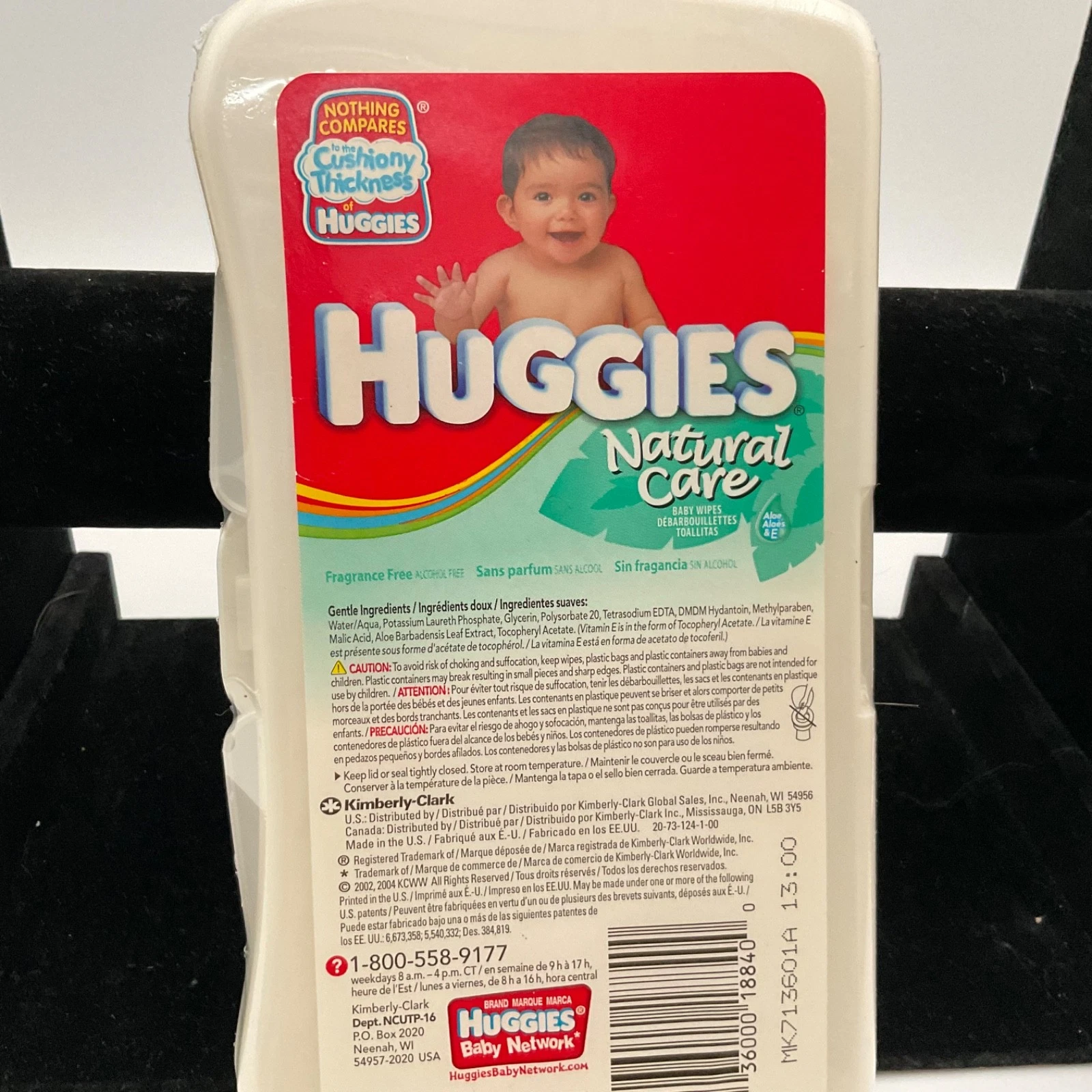 Vintage Huggies Natural Care Baby Wipes Hard Travel Case 2002 Y2K Sealed
Opens in a new window or ta