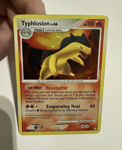 Pokemon TCG Typhlosion Holo Rare Mysterious Treasures 16/123 110 HP English