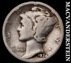 1934 Mercury Dime- Silver Scarce Better Date No Reserve #i3490